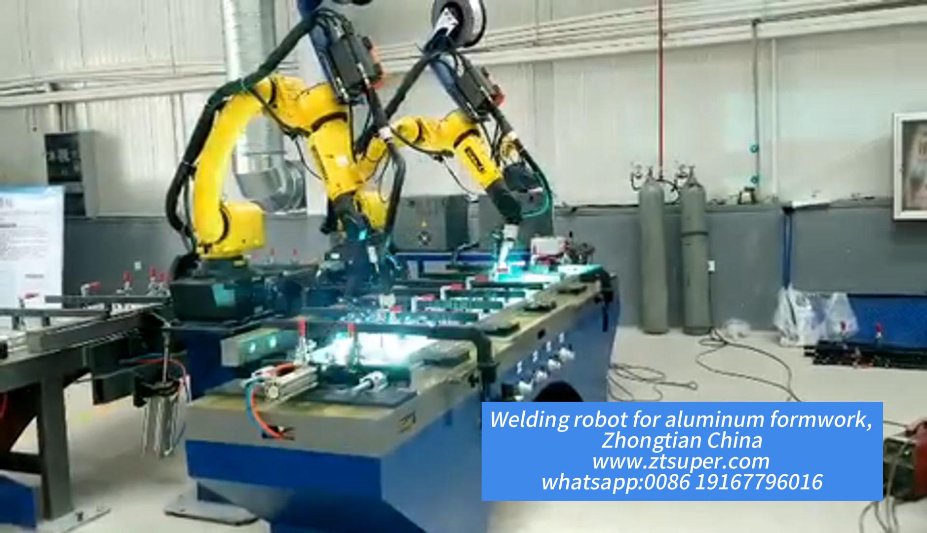 Robot de soldadura automática para encofrados de aluminio